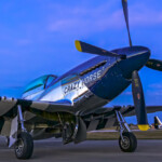 Vintage P-51 Mustang Crazy Horse on runway